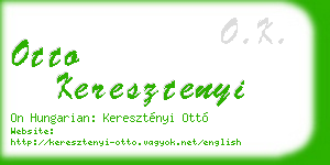 otto keresztenyi business card