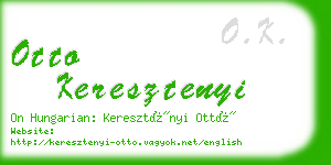 otto keresztenyi business card